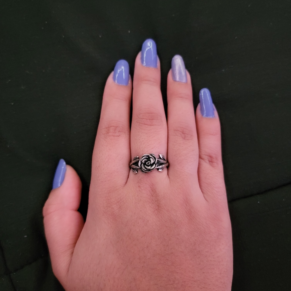 Silver Flower Ring - image 6